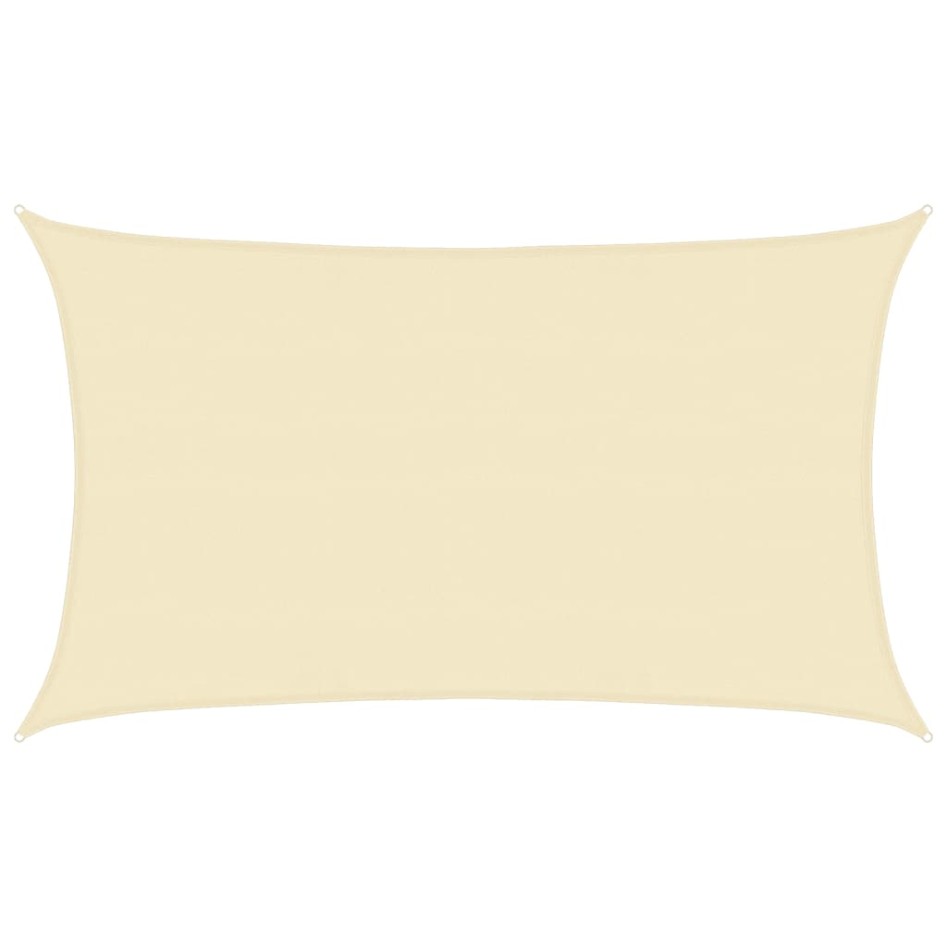 Toldo de vela crema HDPE 160 g/m² 5x8