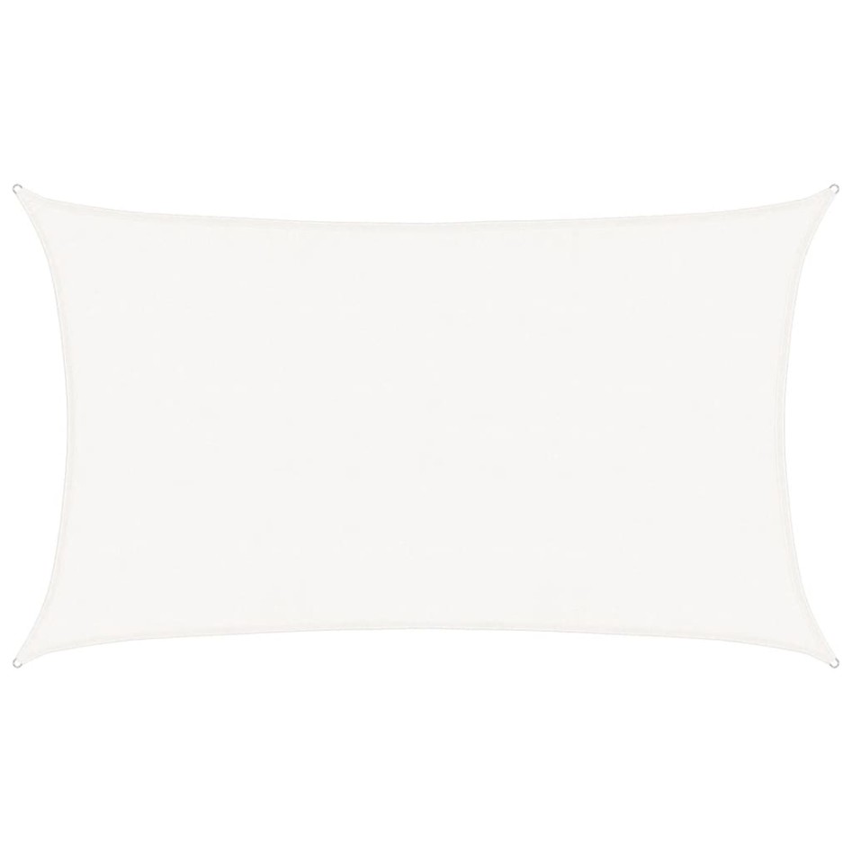 Toldo de vela blanco HDPE 160 g/m² 5x8