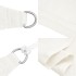 Toldo de vela blanco HDPE 160 g/m² 5x8