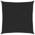 Toldo de vela negro HDPE 160 g/m² 6x6
