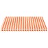 Tela de repuesto para toldo amarillo y naranja 4,5x3,5