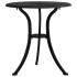 Mesa de jardín aluminio fundido negro 62x62x65