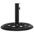Base de sombrilla de hierro fundido negro 44x44x31