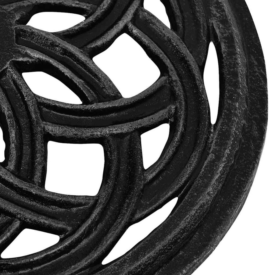 Base de sombrilla de hierro fundido negro 44x44x31