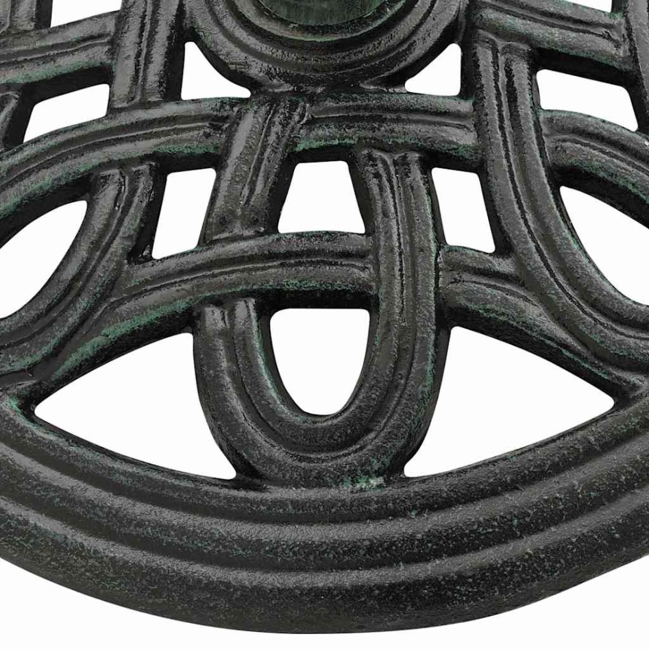 Base de sombrilla de hierro fundido verde 40x40x32