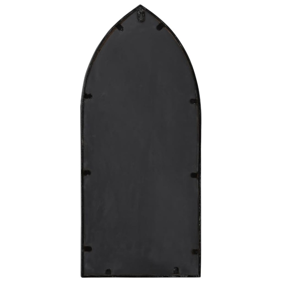 Espejo de jardín hierro negro para exterior 70x30