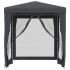 Carpa para fiestas 4 paredes de malla HDPE gris antracita 2x2