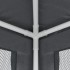 Carpa para fiestas 4 paredes de malla HDPE gris antracita 2x2