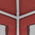 Carpa para fiestas con 4 paredes de malla HDPE rojo 2,5x2,5