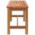 Banco de jardín madera maciza de acacia 80x35x45