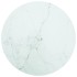 Tablero de mesa diseño mármol vidrio templado blanco Ø70x0,8