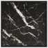 Mesa de centro negra con vidrio de mármol negro 60x60x35