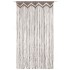 Cortina de macramé algodón gris taupé 140x240