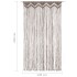 Cortina de macramé algodón gris taupé 140x240