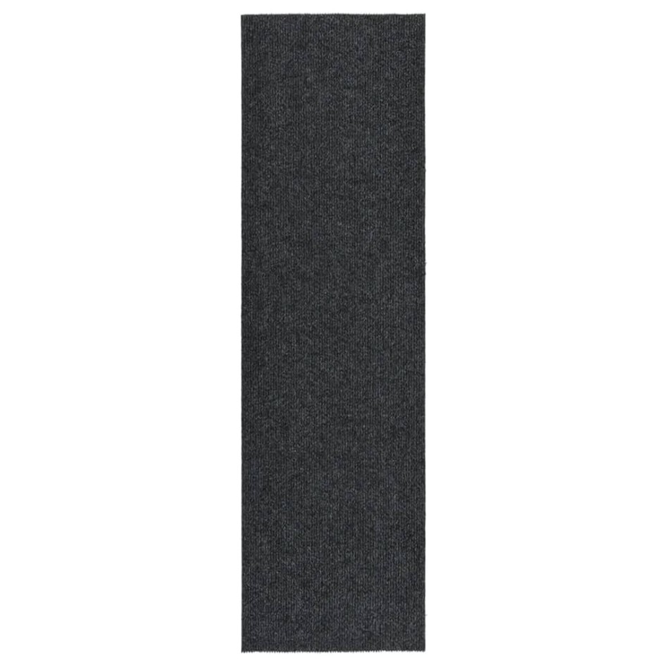 Alfombra de pasillo atrapa suciedad 100x350 cm gris