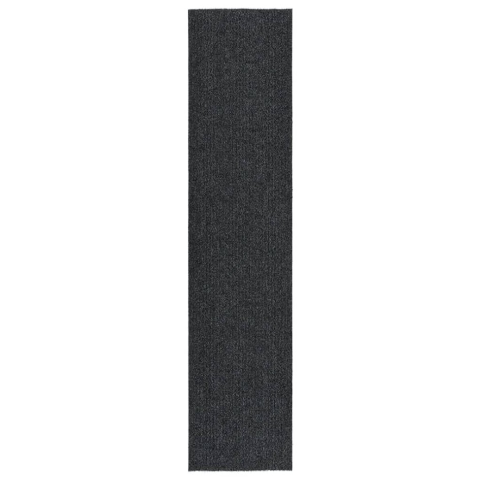 Alfombra de pasillo atrapa suciedad 100x450 cm gris