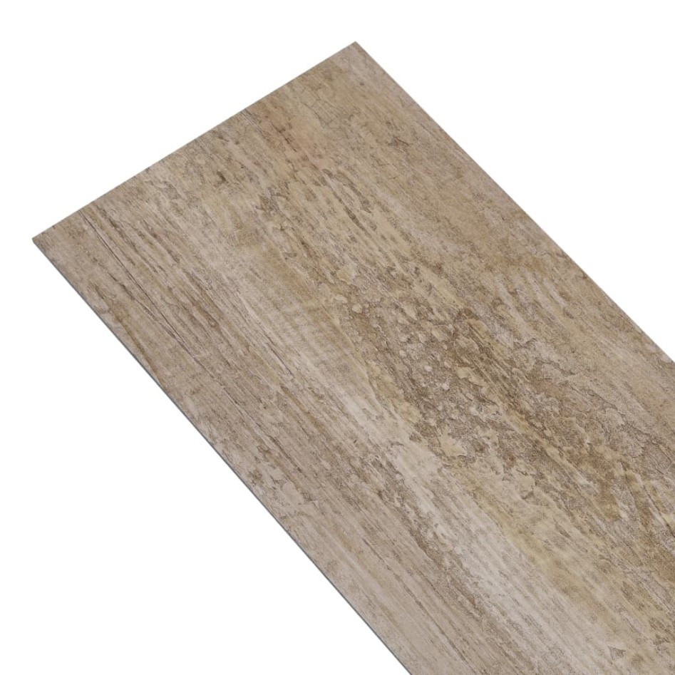 Lamas de suelo autoadhesivas PVC madera deslavada 5,21 m² 2
