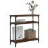 Mesa consola madera de ingeniería marrón roble 75x29x75