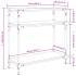 Mesa consola madera de ingeniería marrón roble 75x29x75