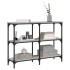 Mesa consola madera de ingeniería gris Sonoma 100x29x75