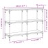 Mesa consola madera de ingeniería gris Sonoma 100x29x75
