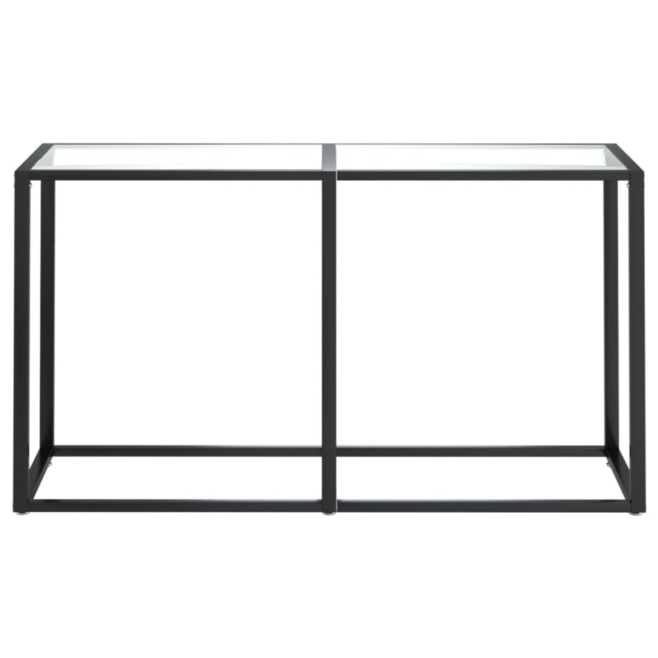 Mesa consola vidrio templado transparente