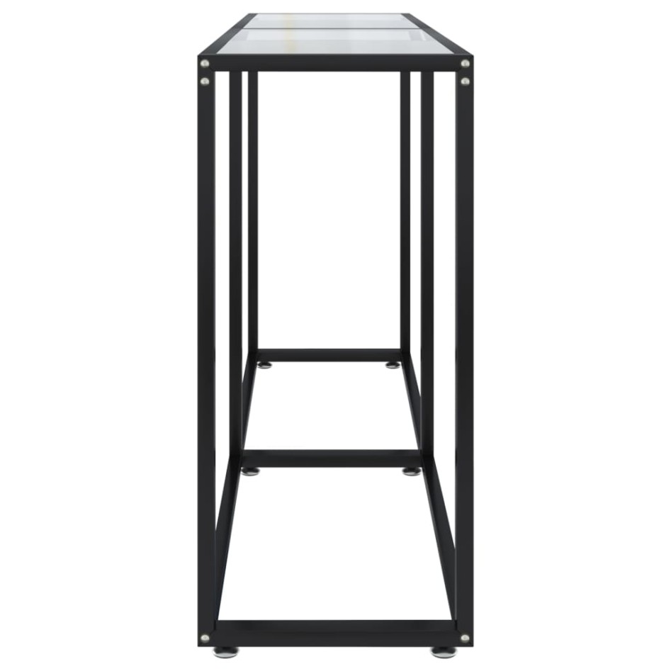 Mesa consola vidrio templado transparente