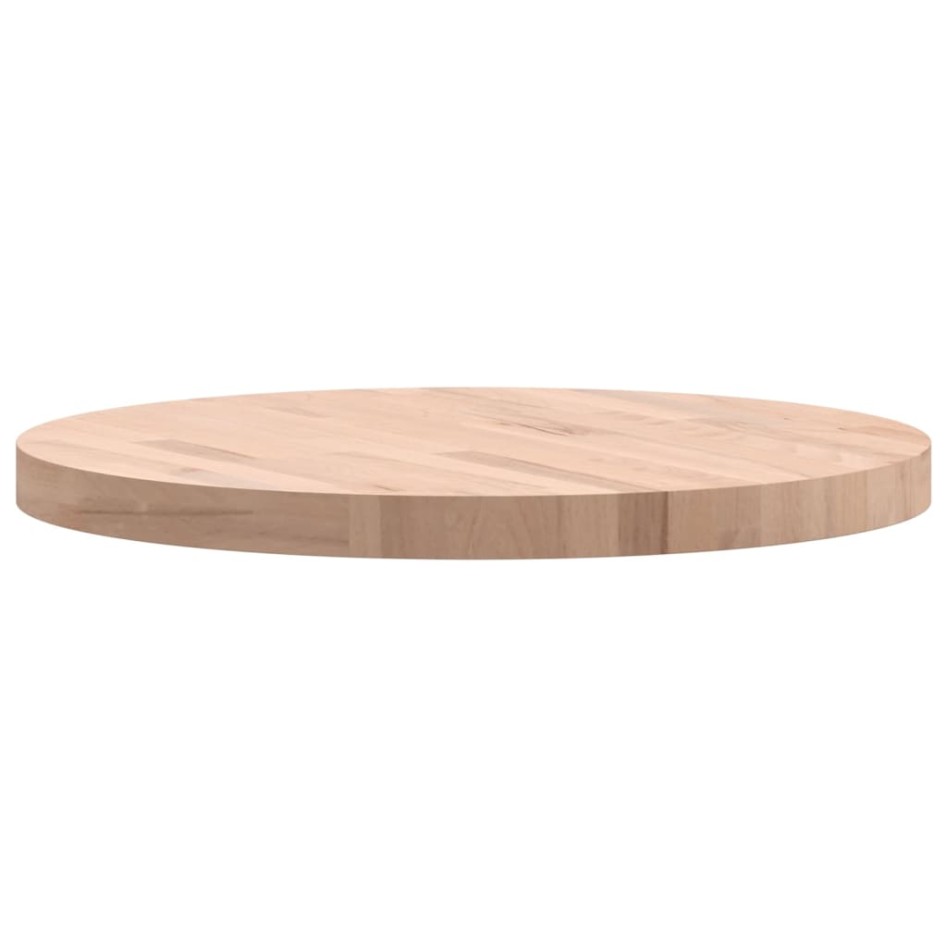 Tablero redondo de madera maciza de haya Ø60x4