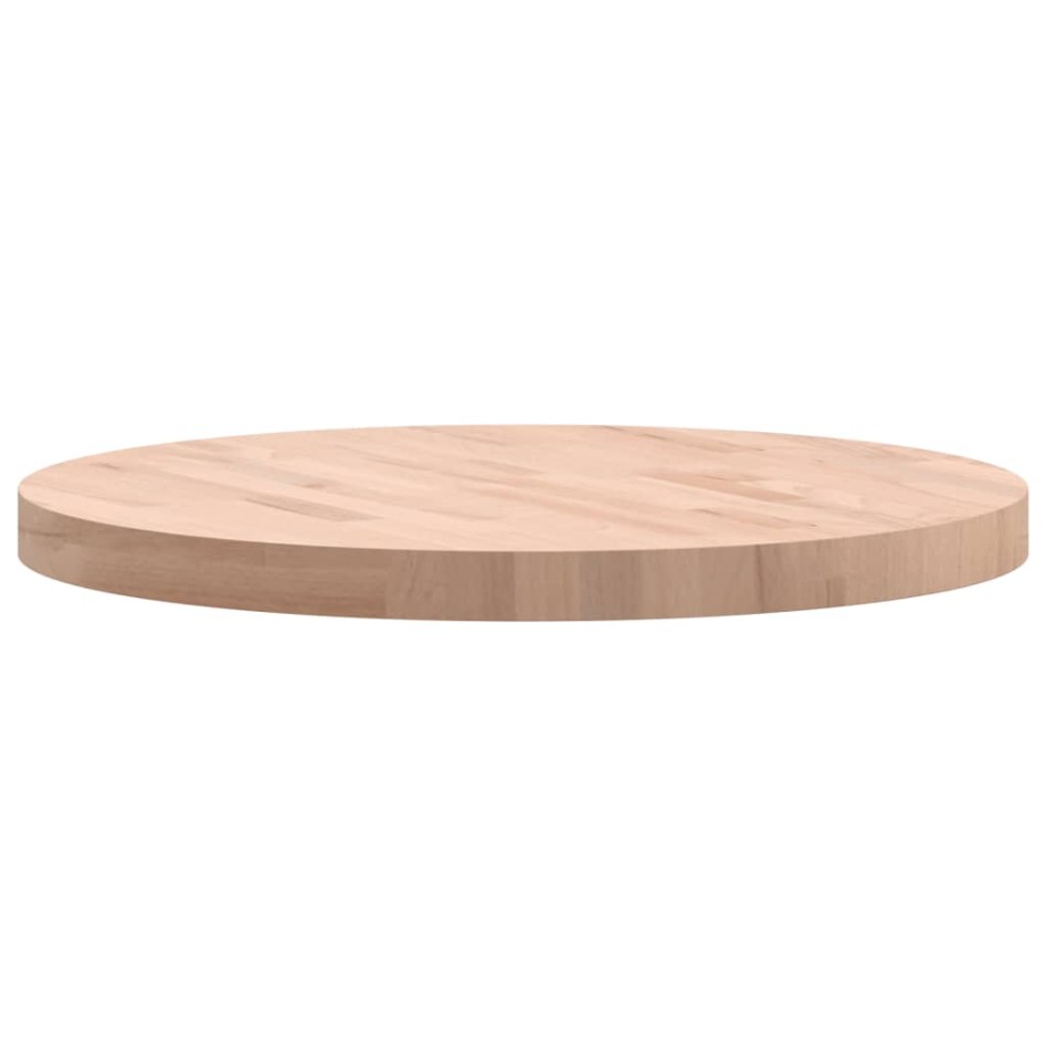 Tablero redondo de madera maciza de haya Ø60x4