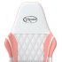 Silla gaming de masaje cuero sintético blanco y