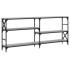 Mesa consola madera de ingeniería gris Sonoma 180x29x76,5