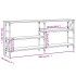 Mesa consola madera de ingeniería gris Sonoma 180x29x76,5