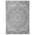 Alfombra de exterior de tejido plano rayas azules 140x200