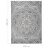 Alfombra de exterior de tejido plano rayas azules 200x280