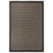 Alfombra de exterior de tejido plano marrón oscuro 160x230 cm