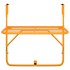 Mesa de balcón acero amarillo 60x40