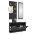 Set de mueble zapatero 3 en 1 madera contrachapada