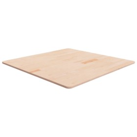 Tablero de mesa cuadrada madera de roble sin tratar
