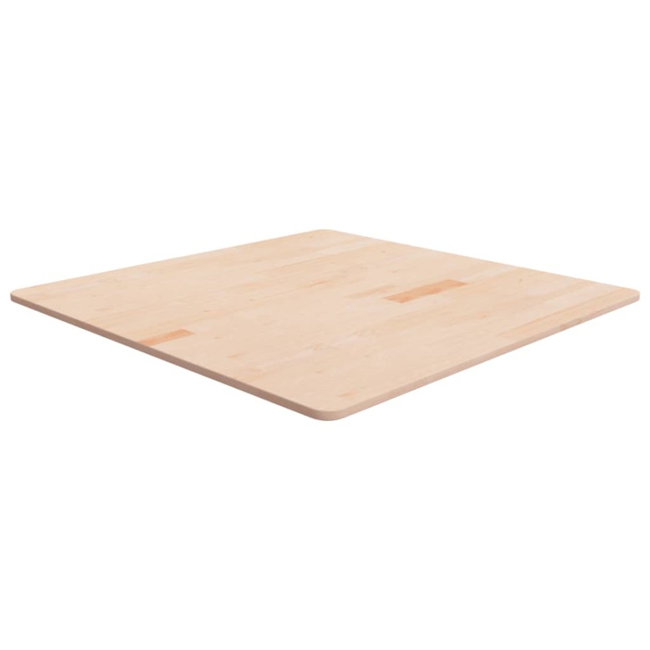 Tablero de mesa cuadrada madera de roble sin tratar