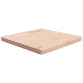 Tablero de mesa cuadrada madera de roble sin tratar 60x60x4