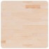Tablero de mesa cuadrada madera de roble sin tratar 60x60x4