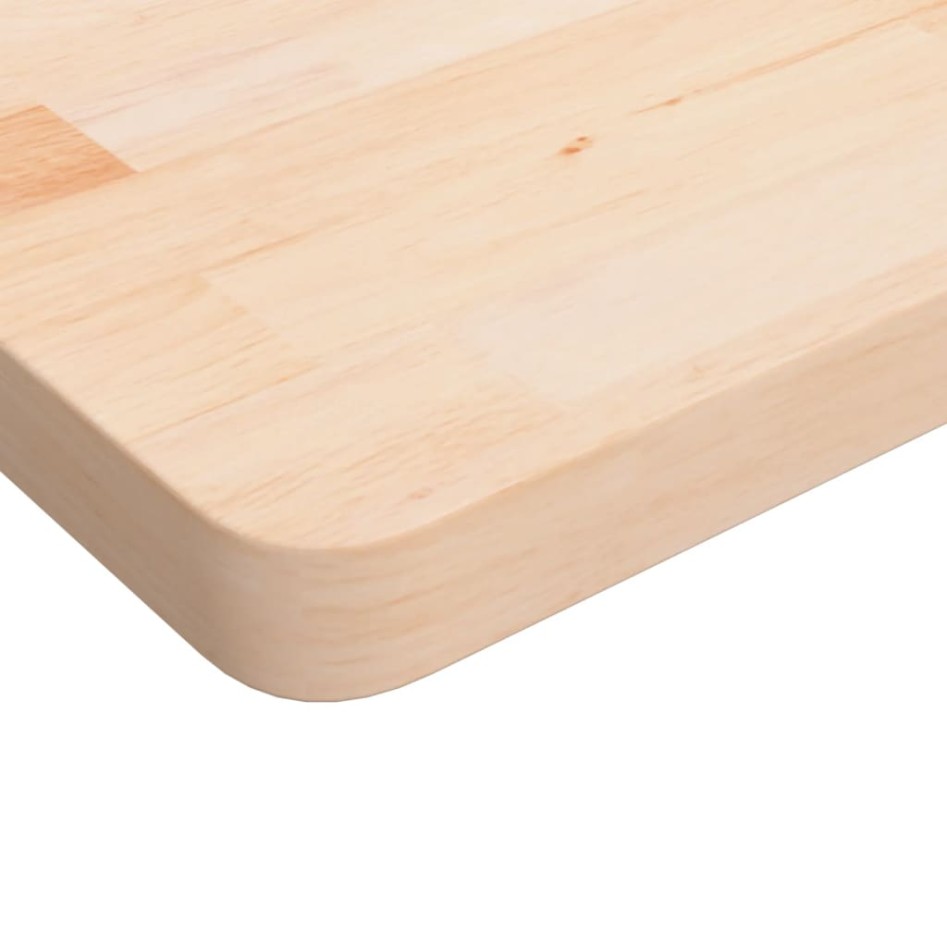 Tablero de mesa cuadrada madera de roble sin tratar 60x60x4