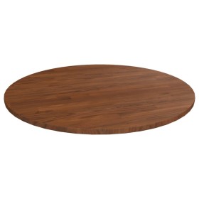 Tablero de mesa redonda madera de roble marrón oscuro