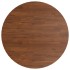 Tablero de mesa redonda madera de roble marrón oscuro