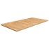 Encimera baño madera maciza tratada marrón claro 100x50x1,5