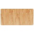 Encimera baño madera maciza tratada marrón claro 100x50x2,5