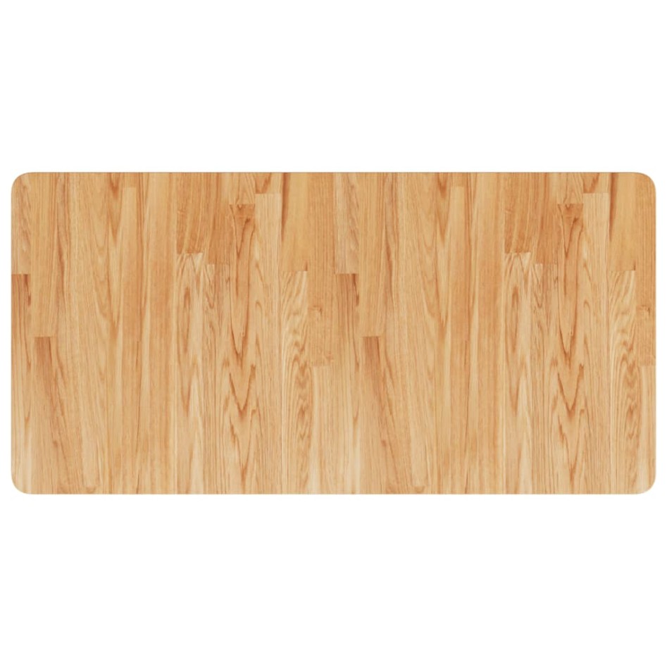 Encimera baño madera maciza tratada marrón claro 100x50x2,5
