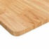 Encimera baño madera maciza tratada marrón claro 100x50x2,5