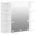 Mueble con espejo y luces LED blanco 70x16,5x60