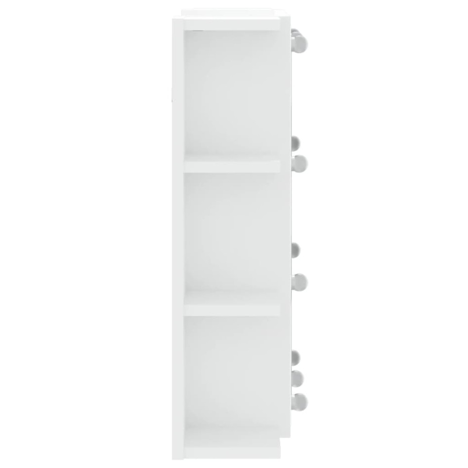 Mueble con espejo y luces LED blanco 70x16,5x60